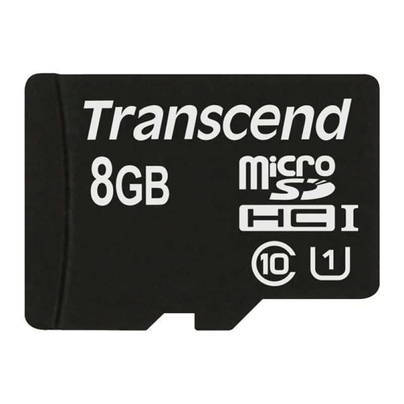 TRANSCEND MicroSDHC 8GB Premium, Class 10 UHS-I 300x, bez adaptéra…