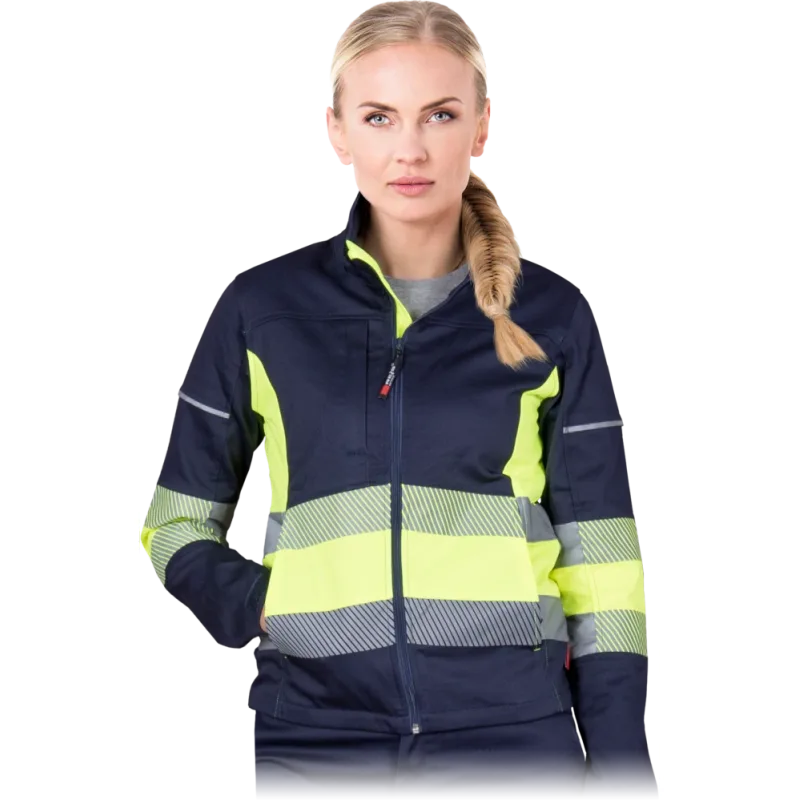 Reis FRAUBAX GY elastická mikina modrá/žltá