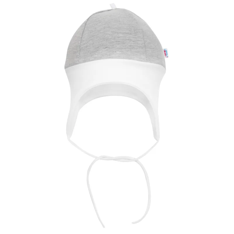 Dojčenská čiapočka New Baby The Best sivá