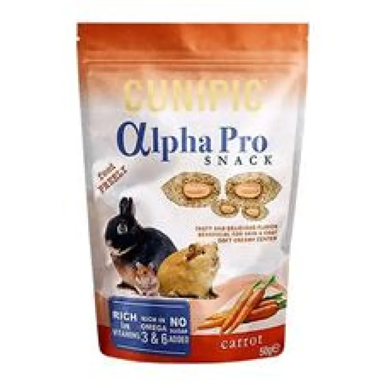 Cunipic Alpha Pro Snack Carrot - mrkev 50 g