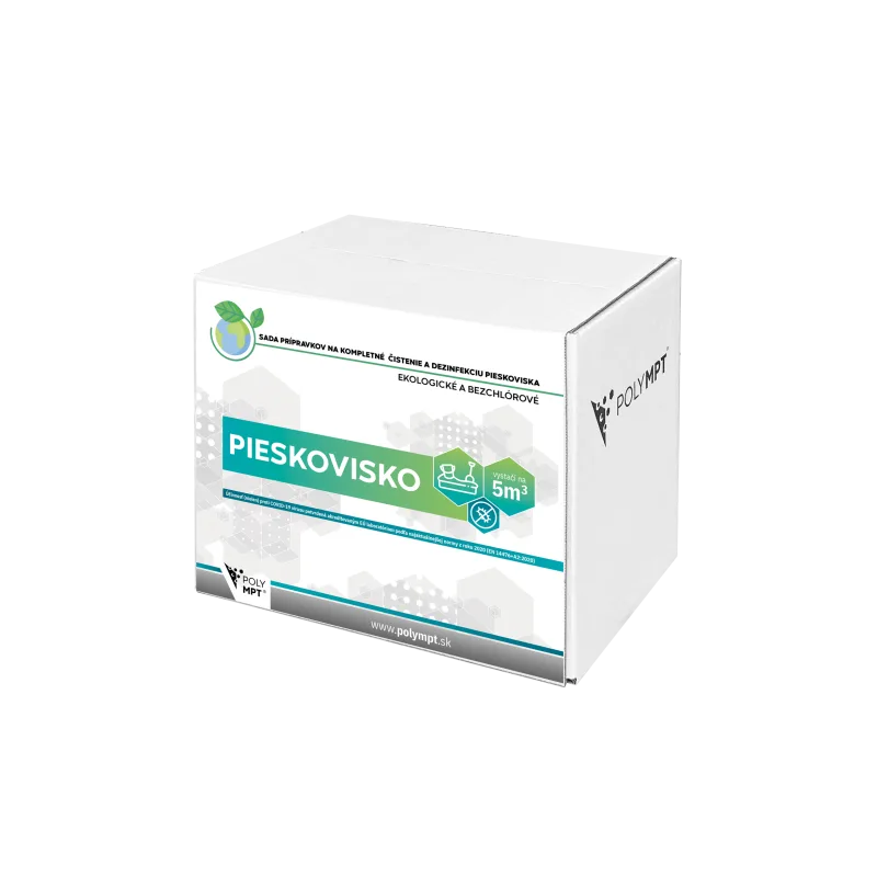 Sada na dezinfekciu pieskovísk - bezpečné čistenie piesku bez chlóru, POLYMPT