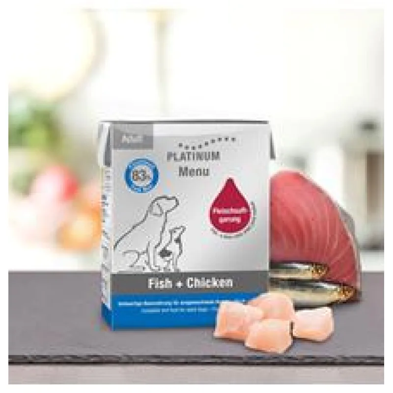 Paštika Platinum Natural Menu Fish & Chicken - Ryby & Kuře 90g