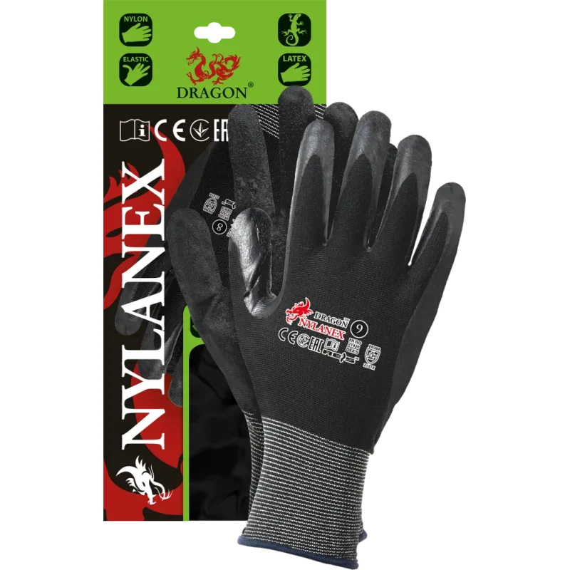 Reis NYLANEX BB rukavice čierne 7-11