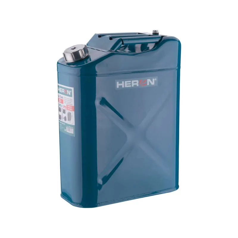Oceľový kanister na benzín s nalievacím hrdlom 20l, HERON