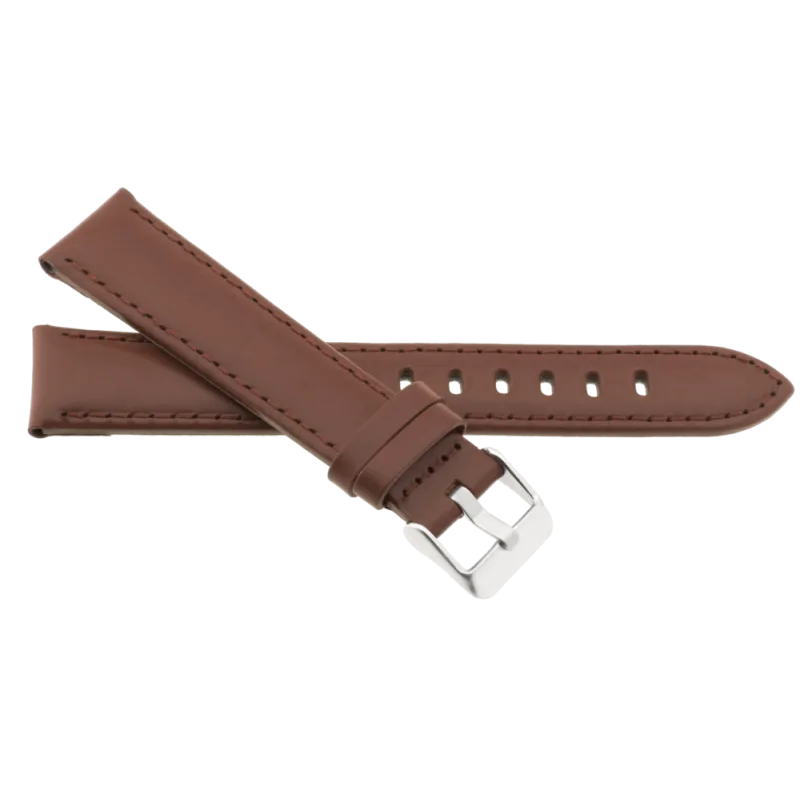 JVD Dámský hnědý kožený řemínek na hodinky R23903/12