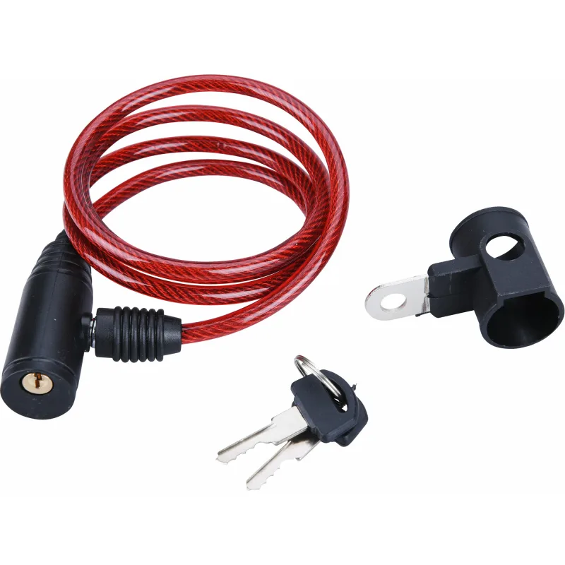 Zámok na bicykel špirálový, 100cm, Ø6mm, 2x kľúč, EXTOL CRAFT