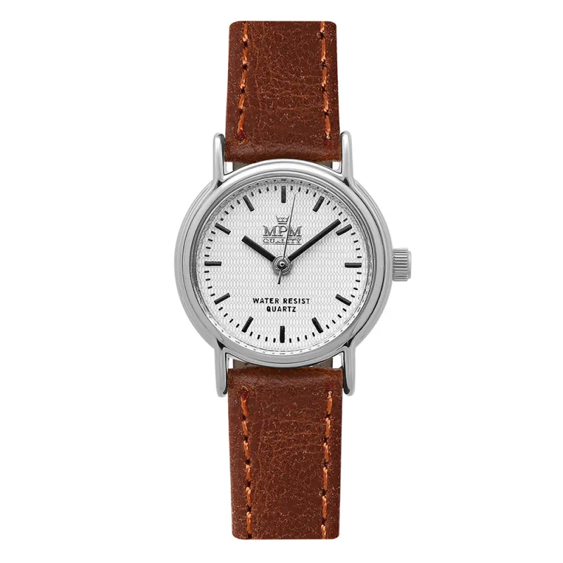 MPM Klasické dámské hodinky na prošívaném řemínku MPM Trouw - H W02M.10718.H
