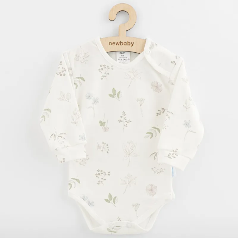 Dojčenské bavlnené body s dlhým rukávom New Baby Zoe