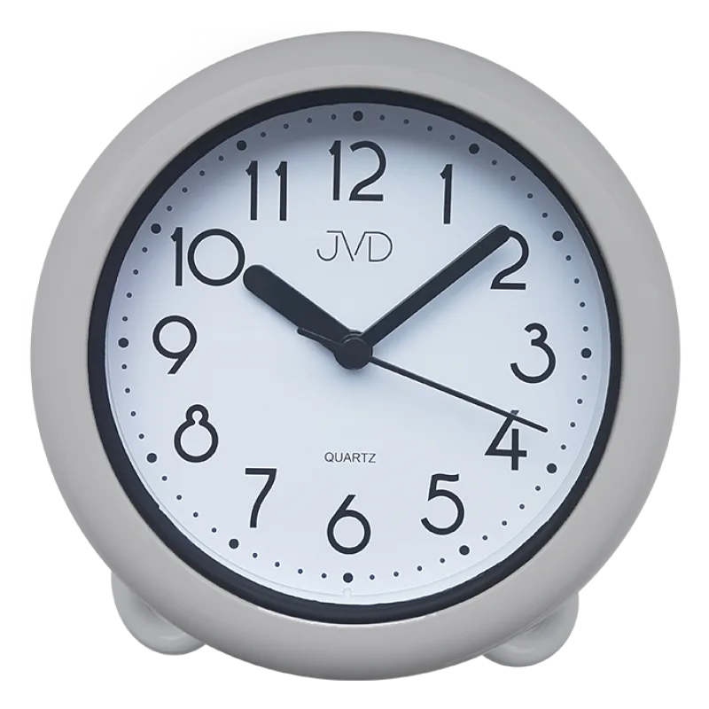 Stříbrné saunové hodiny JVD basic SH018.1 do koupelny či sauny