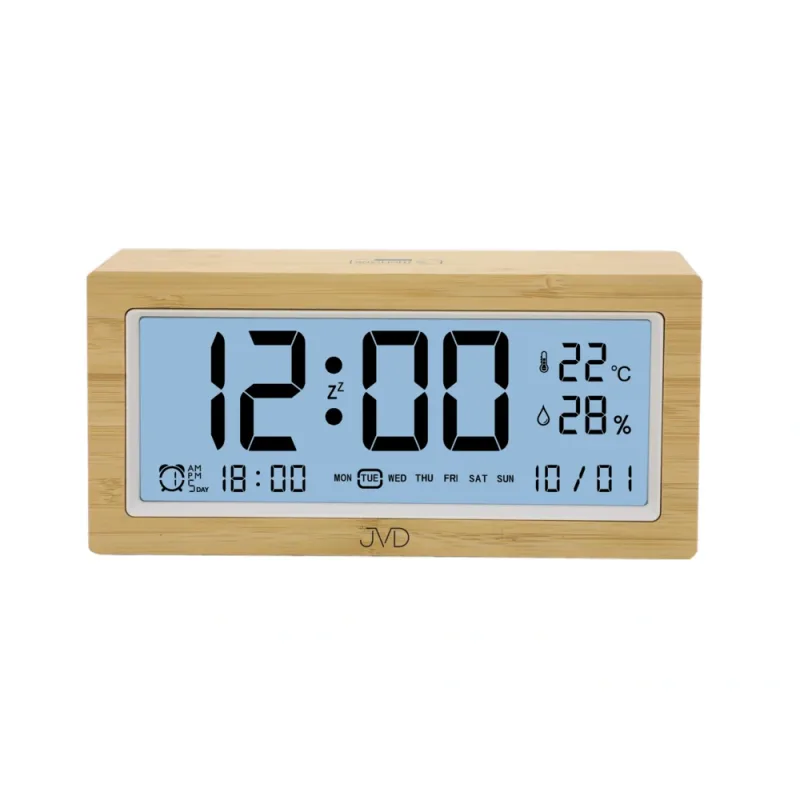 JVD Svítící digitální budík JVD SB2897 v imitaci dřeva