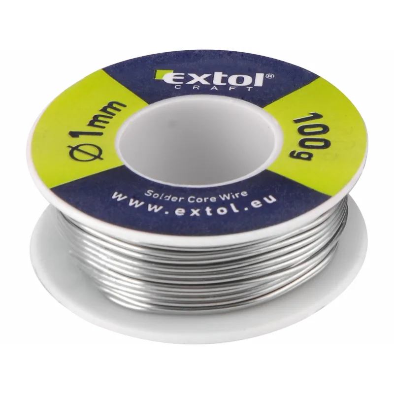 Cín na spájkovanie Ø1mm, 100g, EXTOL CRAFT