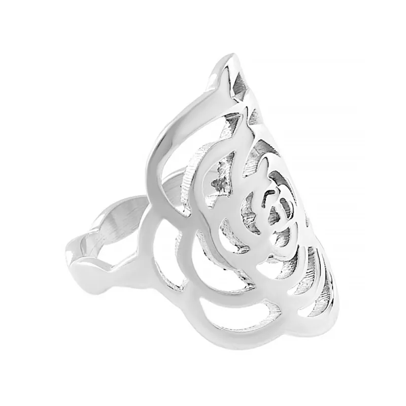 MPM Dámský ocelový nerezový prsten 6261 (velikost 55) - stříbrné barvy