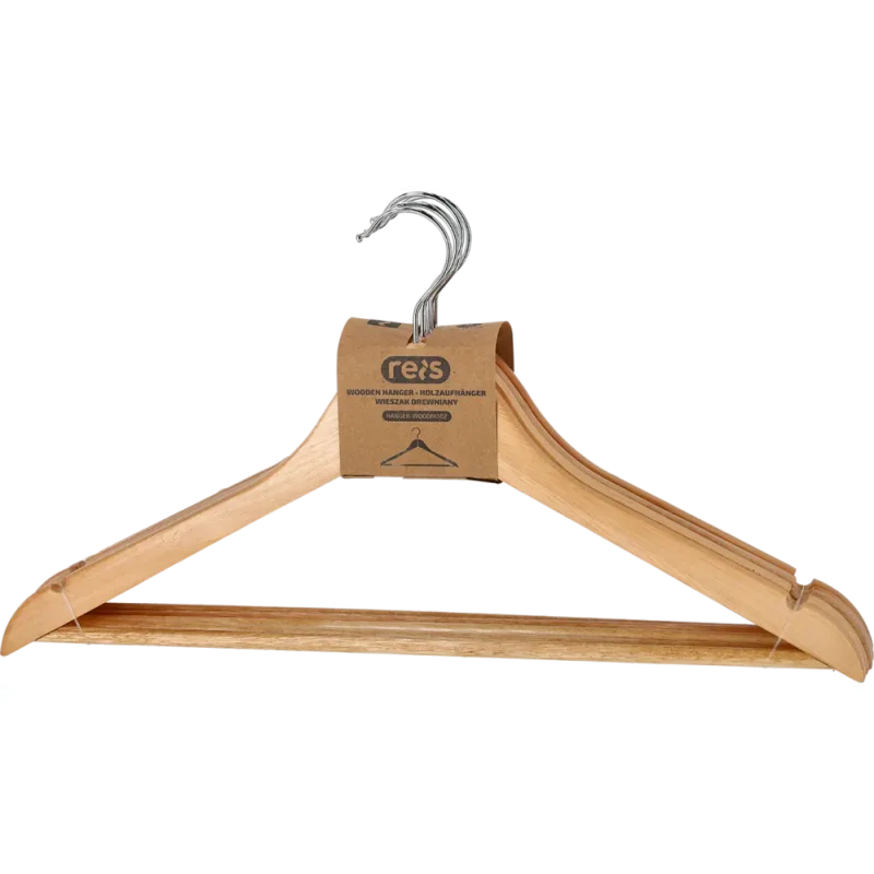 Reis M002 NAT Šatňové ramienko 44,5 cm 5 ks