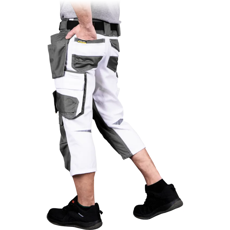 Leber&Hollman HARVER-R WS pánske dlhé kraťasy White/Grey S-3XL