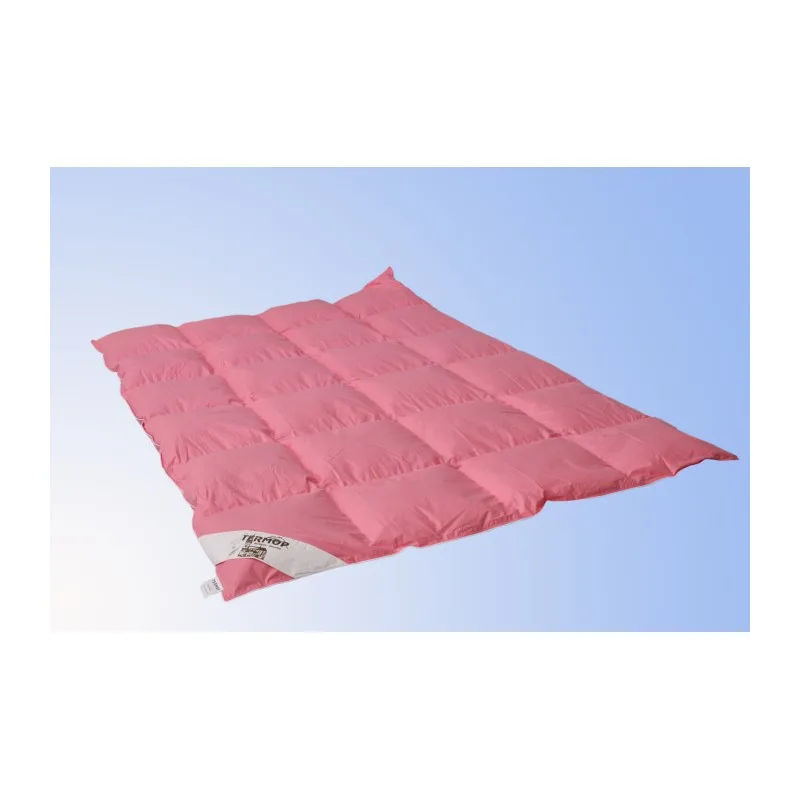 Paplón Premium 140x220 cm celoročný , ružový, perie/páper
