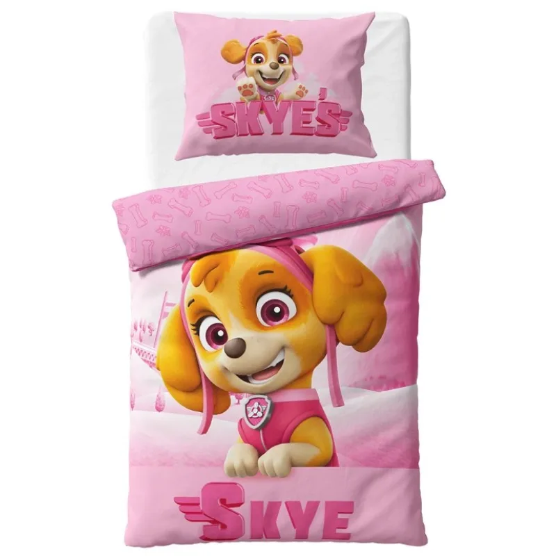 Detské obliečky Tlapková PatrolaPilotka Skye 140x200/70x90 cm