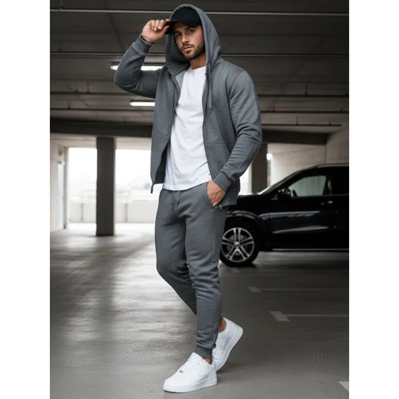 Pánske tepláky sivé Dstreet UX2396 XXL