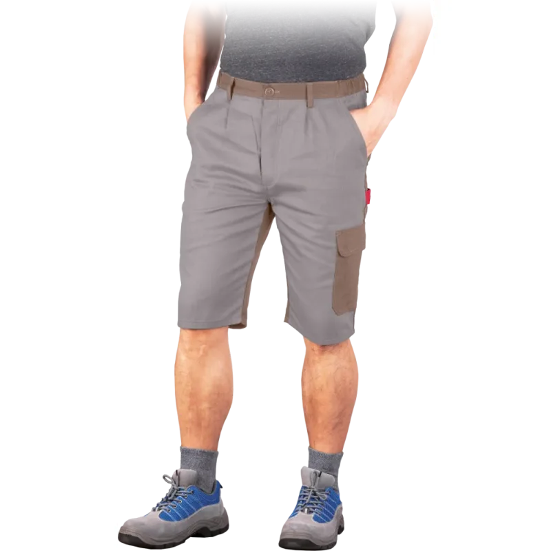 Reis BOMULL BEBR pánske kraťasy Beige/Brown S-3XL