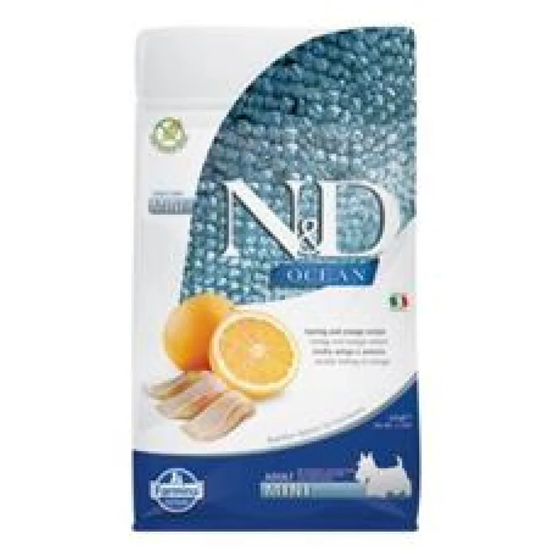 N&D OCEAN DOG Adult Mini Herring & Orange 2,5 kg