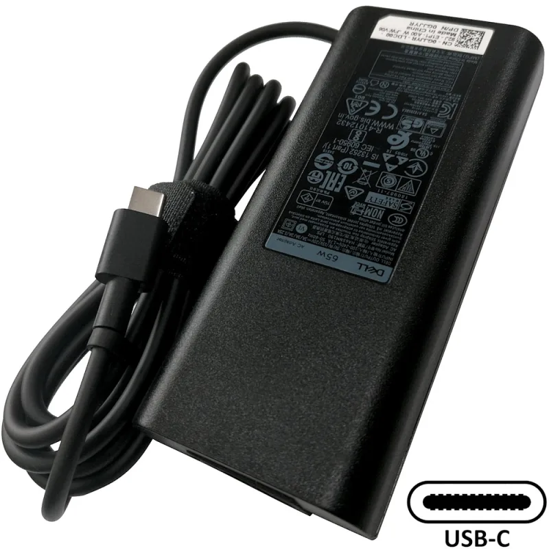 Napájací adaptér 65W 5V/ 9V/ 15V/ 20V, USB-C, originál DELL CJG9W 77011309
