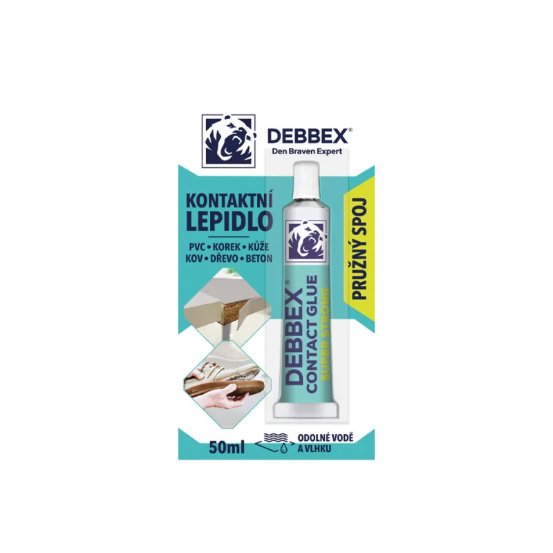 Kontaktné lepidlo 50ml, bledožlté, Den Braven