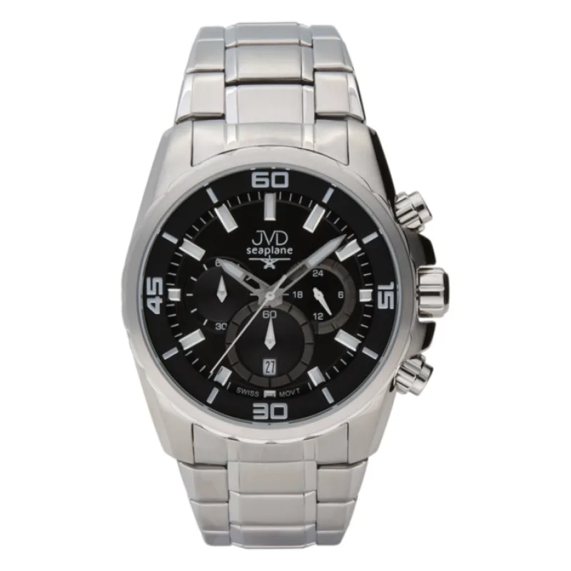 Luxusní voděodolné pánské chronografy JVD W81.1