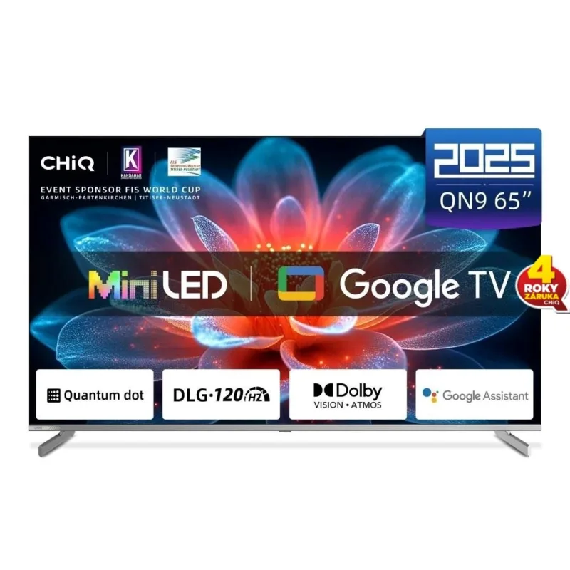 CHiQ M65QA9 TV 65", UHD MiniLED Google TV DLG 120 Hz M65QA9
