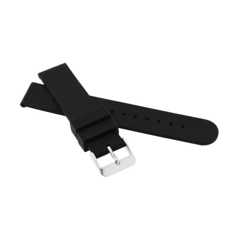 JVD Pánský černý silikonový řemínek na hodinky RP 127/14