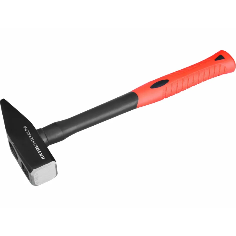 Kladivo zámočnícke, sklolaminátová pogumovaná násada, 1000g, EXTOL PREMIUM