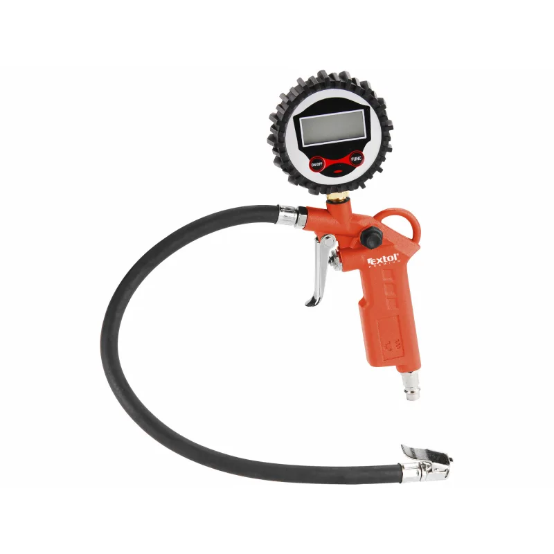 Pištoľ fúkacia s digitálnym manometrom, EXTOL PREMIUM