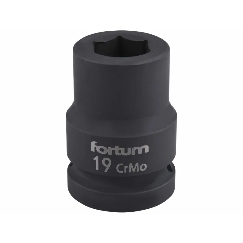 Kľúč nástrčný rázový, 19mm, 3/4”, FORTUM