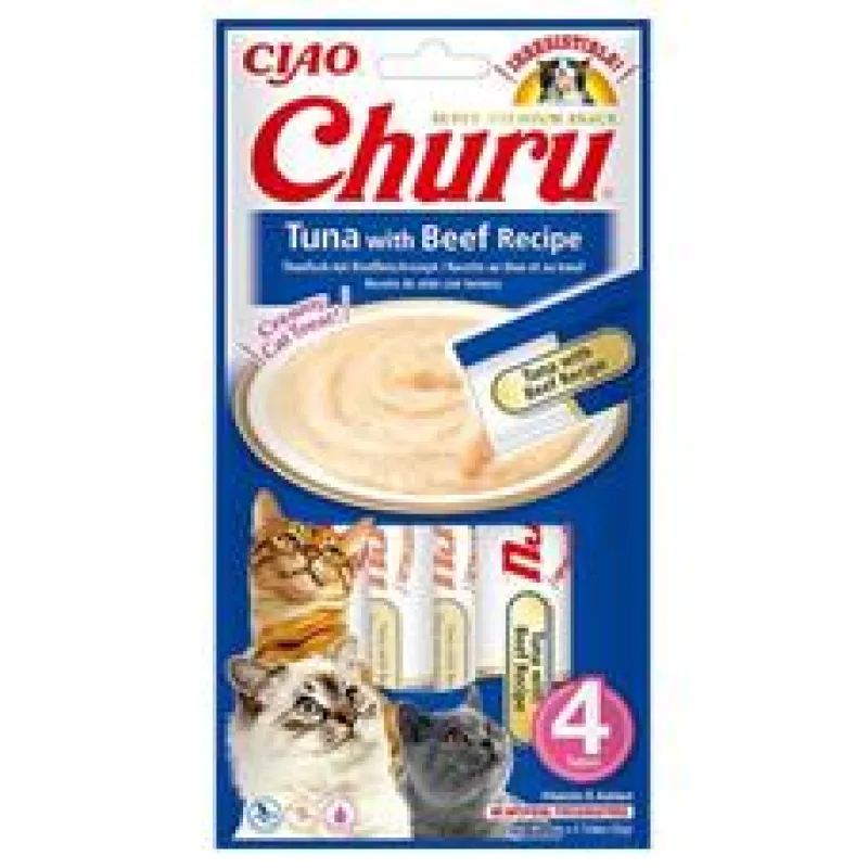 Churu Cat Tuna with Beef Recipe 4x14g