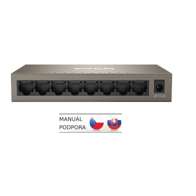 Tenda TEG1008M 8-port Gigabit Switch, 8x 10/ 100/ 1000 Mb/ s, Fanless,…