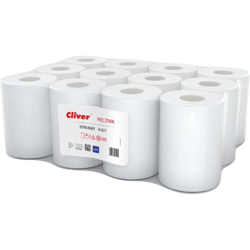 Lamix 5951 CLIVER 65 m 1V papierové uteráky biele 12 ks