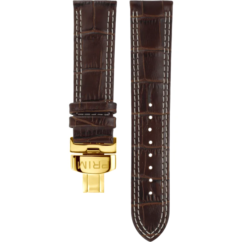 PRIM Kožený řemínek PRIM s krokodýlím vzorem RB.15703.22 (22 mm)