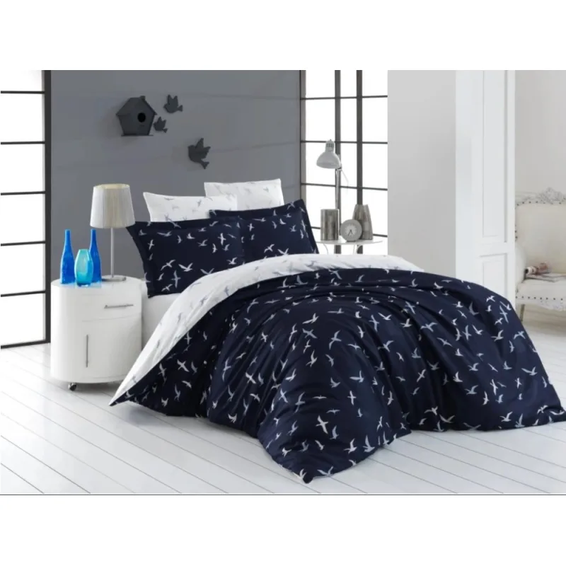 Brotex Obliečky Satén Liberta blue 140x200/70x90 cm