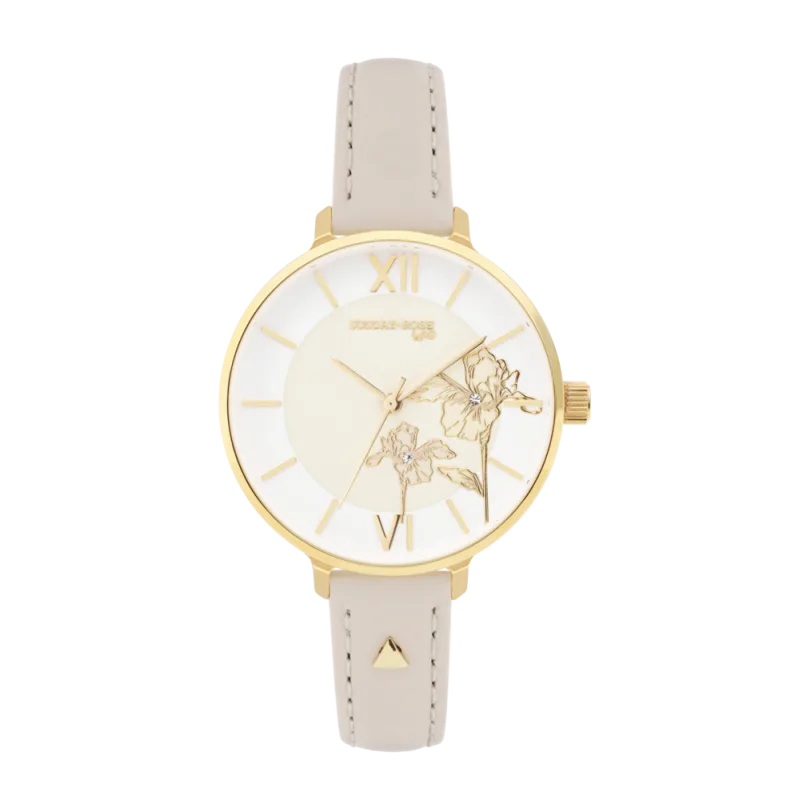 SUNDAY ROSE Dámské designové hodinky SUNDAY ROSE Fashion Iris Leather SUN-F12