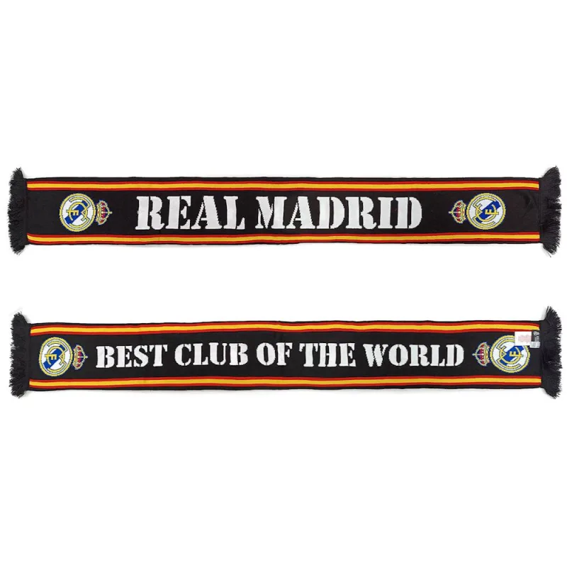 Real Madrid pletený šál čierny