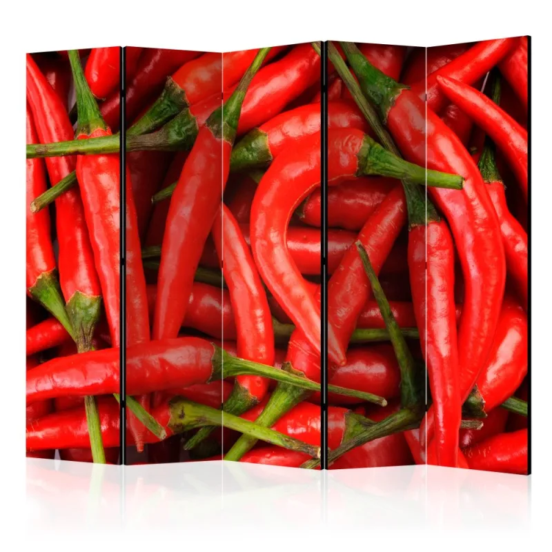 Artgeist Paraván - chili pepper - background [Room Dividers]