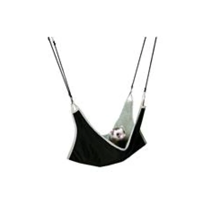 Závěsná houpačka s kožešinou pro fretky 45x45 cm