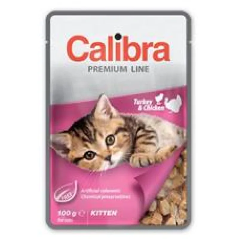 Calibra Cat kapsa Premium Kitten Turkey & Chicken 5x100 g