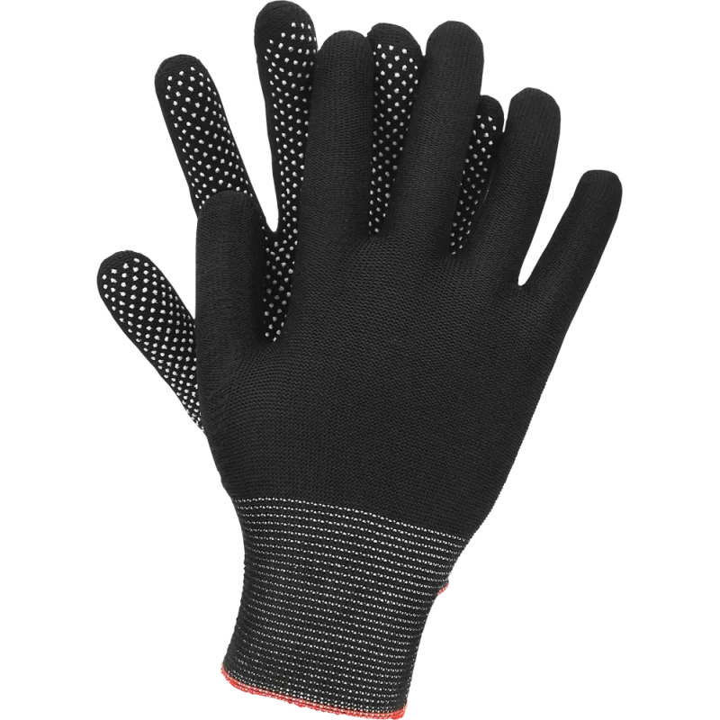 Ogrifox DOTUA BW rukavice s PVC tečky black L/9