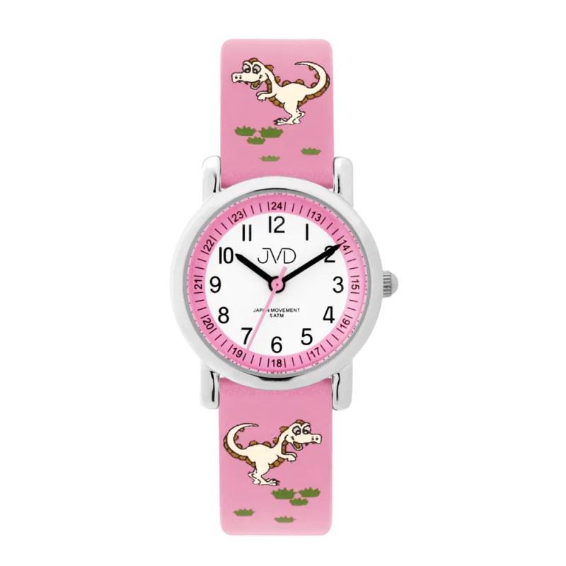 JVD Dětské růžové náramkové hodinky JVD J7199.1