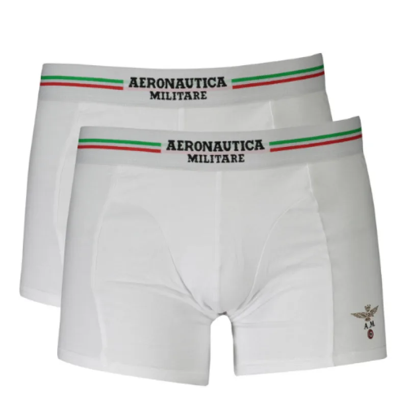 Aeronautica Militare SCOBX002J508 Boxer 2 PACK biele