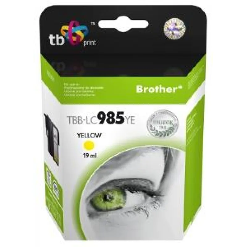Ink. kazeta TB kompat. s Brother LC 985 YE 100% N TBB-LC985YE