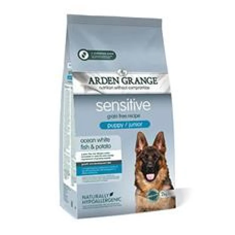 Arden Grange GF Dog Puppy Sen.Oc.White Fish&Potato 12kg