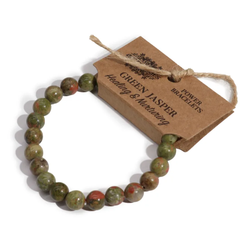 Energetický Náramok - Jaspis Zelený