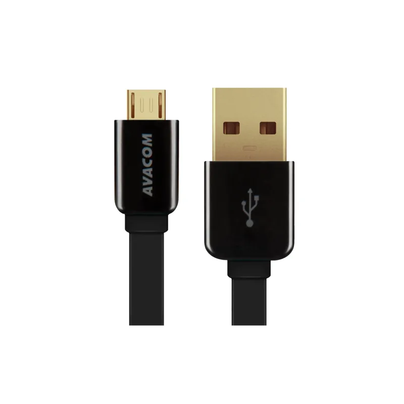 Kábel AVACOM MIC-120K USB - Micro USB, 120cm, čierna DCUS-MIC-120K
