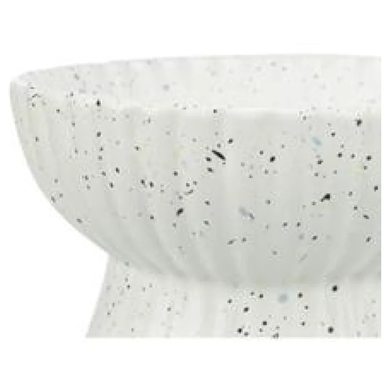 Keramická miska vyvýšená, 0,2 l / 13 cm, bílá žíhaná 1 ks