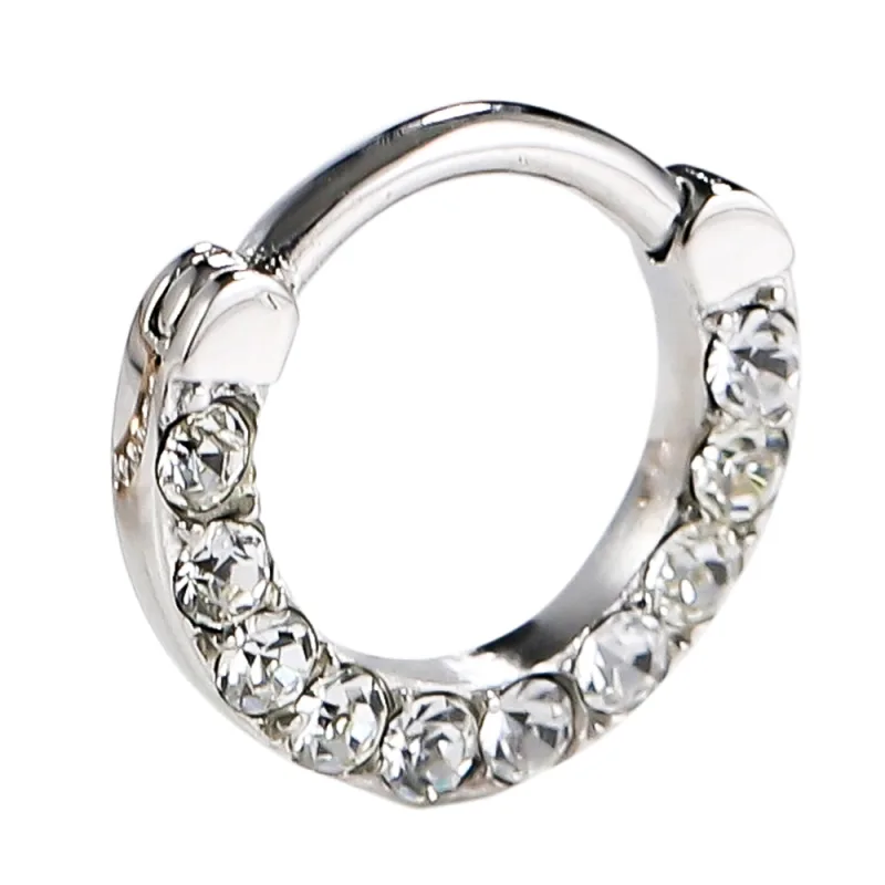 JVD Dámská ocelová záušnice se zirkony SSSE0010XI9BI00